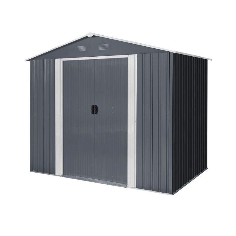 RIWALL PRO RMSA 6X8 ANTHRACITE ZAHRADNÍ DOMEK KOVOVÝ 2,4 X 1,7 M SE SEDLOVOU STŘECHOU ANTRACIT - ZAHRADNÍ DOMKY - DŮM A DOMÁCNOST, ELEKTRO..