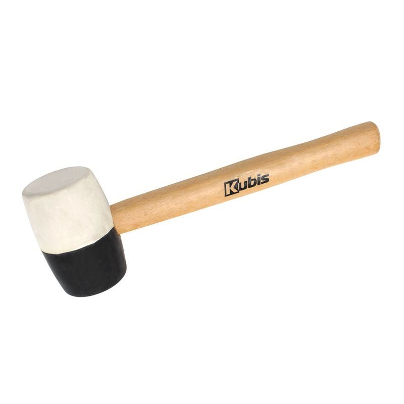 GUMOVÁ PALIČKA 450 G, 60 MM, ČERNÁ/BÍLÁ | 02-02-4245 KUBIS - GUMOVÉ PALICE - RUČNÍ NÁŘADÍ