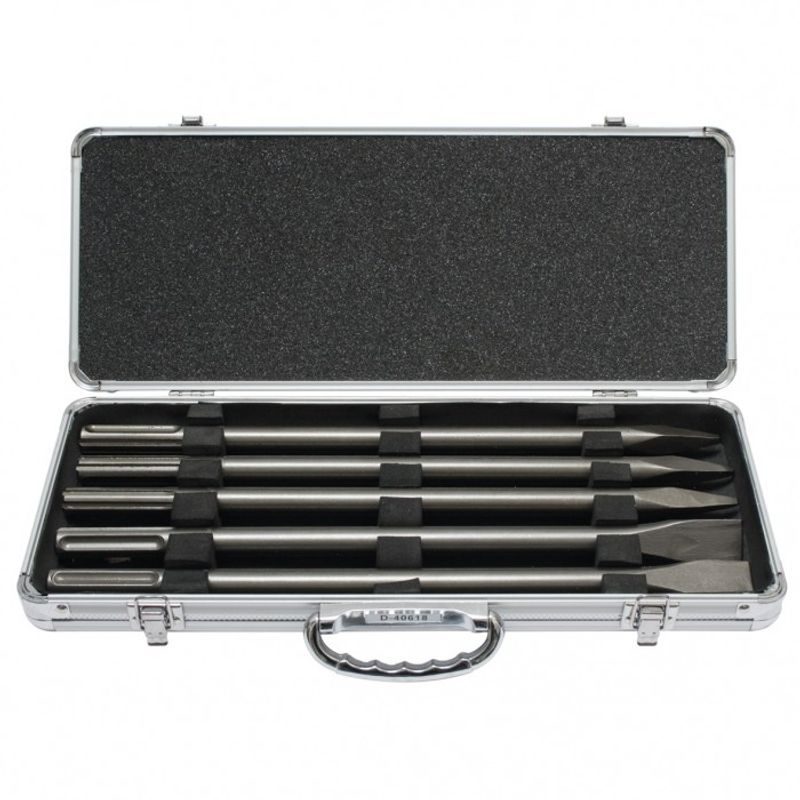 MAKITA D-40618 - SADA SEKÁČŮ SDS-MAX 5 KS V HLINÍKOVÉM KUFRU - SADY SEKÁČŮ A ŠPIC - PŘÍSLUŠENSTVÍ