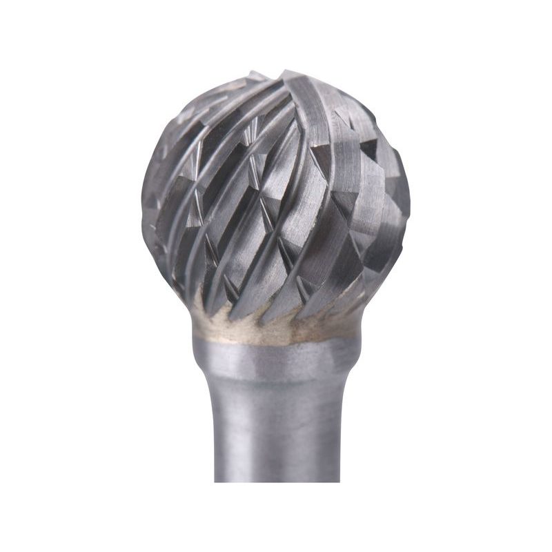 EXTOL INDUSTRIAL FRÉZA KARBIDOVÁ, KULOVÁ, PR.12MM/STOPKA 6MM,SEK STŘEDNÍ (DOUBLE-CUT), 8703735 - STOPKOVÉ FRÉZKY - PŘÍSLUŠENSTVÍ