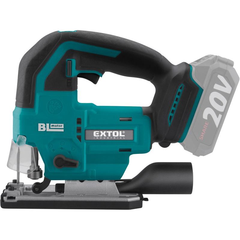 EXTOL INDUSTRIAL PILA PŘÍMOČARÁ AKU SHARE20V, BRUSHLESS, BEZ BATERIE A NABÍJEČKY, 8791825 - AKU PŘÍMOČARÉ PILY - AKU NÁŘADÍ