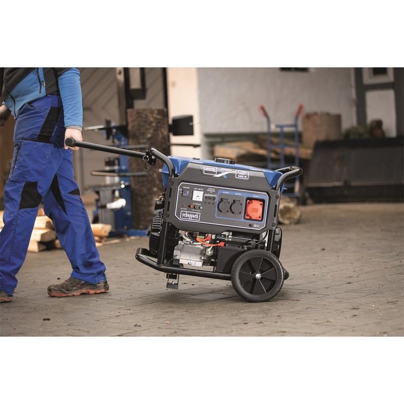 SCHEPPACH SG 7100X RÁMOVÁ ELEKTROCENTRÁLA 5500 W S REGULACÍ AVR A ELEKTROSTARTEM - TŘÍFÁZOVÉ ELEKTROCENTRÁLY - ELEKTROCENTRÁLY