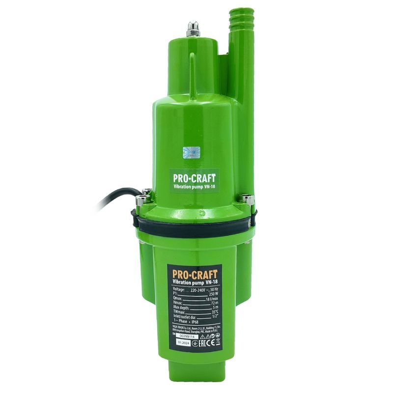 VIBRAČNÍ ČERPADLO PROCRAFT VN-18 | VN-18 PROCRAFT - HLUBINNÁ ČERPADLA - ZAHRADA