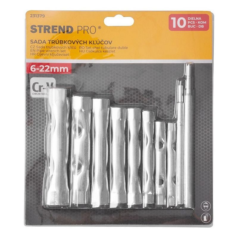 KLÍČE TRUBKOVÉ 6-22, 10KS - SADY TRUBKOVÝCH KLÍČŮ - RUČNÍ NÁŘADÍ
