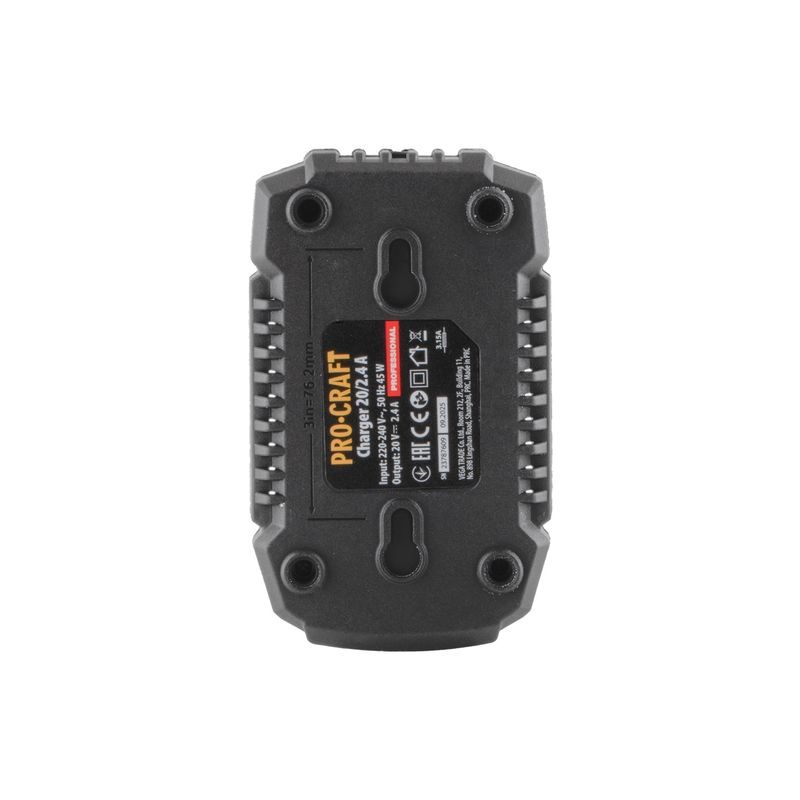 NABÍJEČKA PRO 20V LI-ION BATERIE PROCRAFT 20/2.4А | 20/2.4A PROCRAFT - PŘÍSLUŠENSTVÍ PROCRAFT - NÁHRADNÍ DÍLY