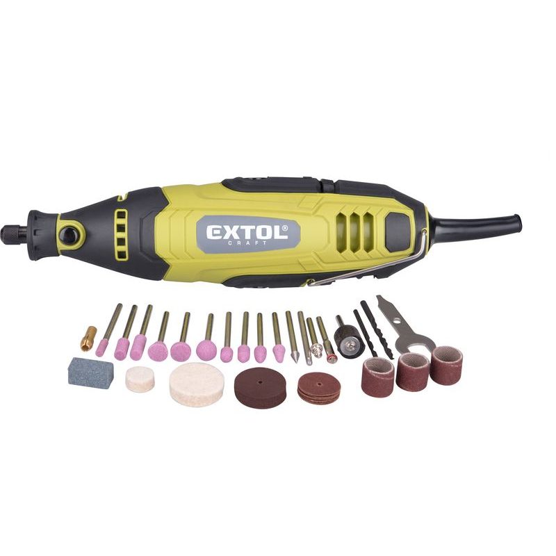 EXTOL CRAFT BRUSKA PŘÍMÁ, 40KS PŘÍSLUŠENSTVÍ, 135W, 404112 - PŘÍMÁ BRUSKA - ELEKTRICKÉ NÁŘADÍ