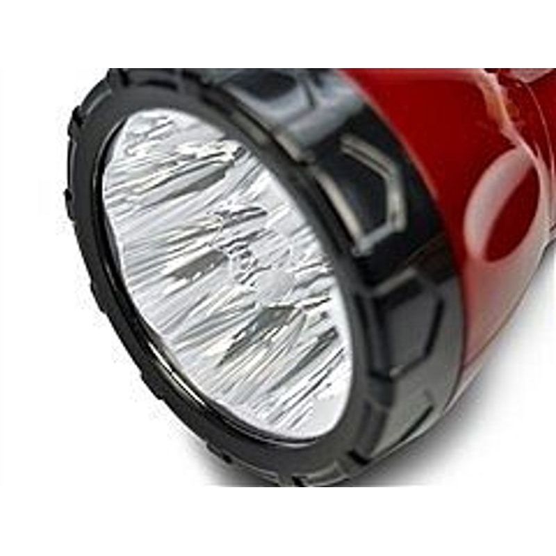 NABÍJECÍ LED SVÍTILNA, 9X LED, PB 800MAH, ČERVENOČERNÁ, PLUG-IN - AKU SVÍTILNY (LAMPY) - AKU NÁŘADÍ