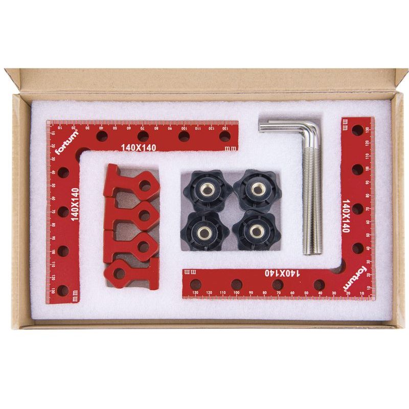 FORTUM L-SVORKY ROHOVÉ/90° SADA 2KS, 140X140MM, 4784120 - OSTATNÍ SVĚRKY - RUČNÍ NÁŘADÍ