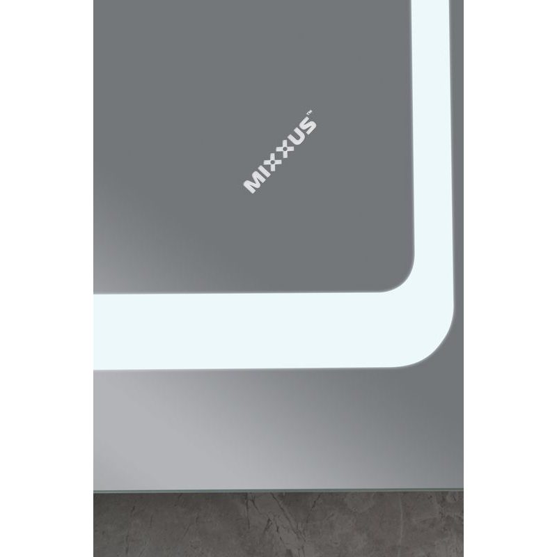 KOUPELNOVÉ ZRCADLO S LED OSVĚTLENÍM, PROTIZAMLŽOVACÍ FUNKCÍ A REGULACÍ JASU, MR09-80×60-REVERSE TWEE | MR09-80×60-REVERSE TWEE PROCRAFT - ZRCADLA - SANITA