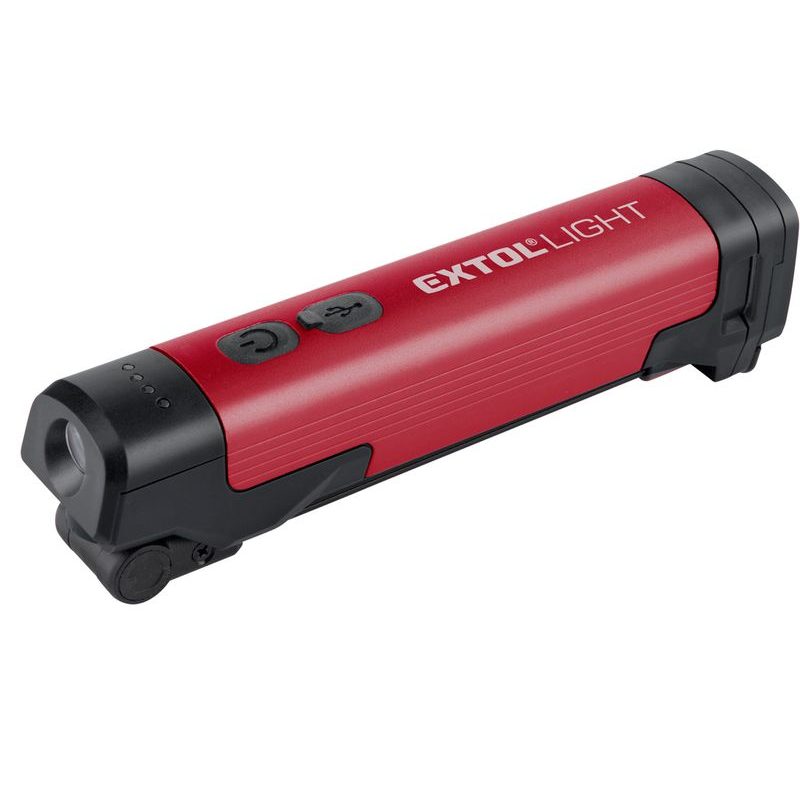 EXTOL LIGHT SVĚTLO PRACOVNÍ, MULTIFUNKČNÍ, 400LM, USB NABÍJENÍ, 43145 - PRACOVNÍ SVĚTLA - PŘENOSKY - SVÍTIDLA