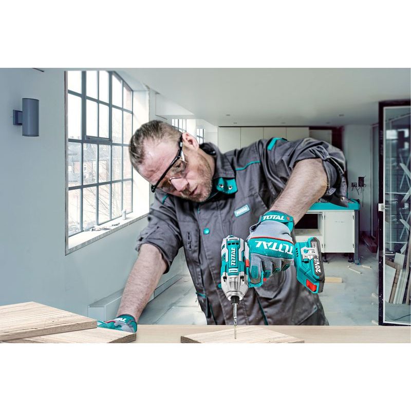 TOTAL UTAHOVÁK RÁZOVÝ AKU 1/4", BRUSHLESS, 20V LI-ION (2X), 2000MAH, INDUSTRIAL, TIRLI2002 - ZNAČKA TOTAL - ELEKTRICKÉ NÁŘADÍ