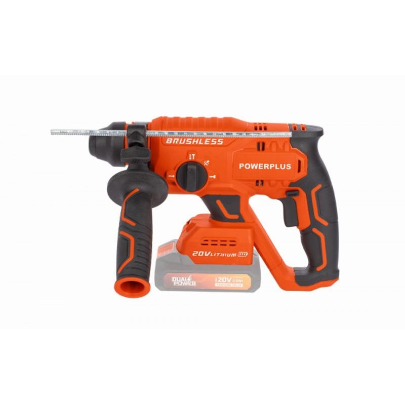 POWERPLUS POWDP15630 AKU KOMBINOVANÉ KLADIVO 20V BEZUHLÍKOVÉ (BEZ AKU) - AKU VRTACÍ, SEKACÍ A KOMBINOVANÁ KLADIVA - AKU NÁŘADÍ