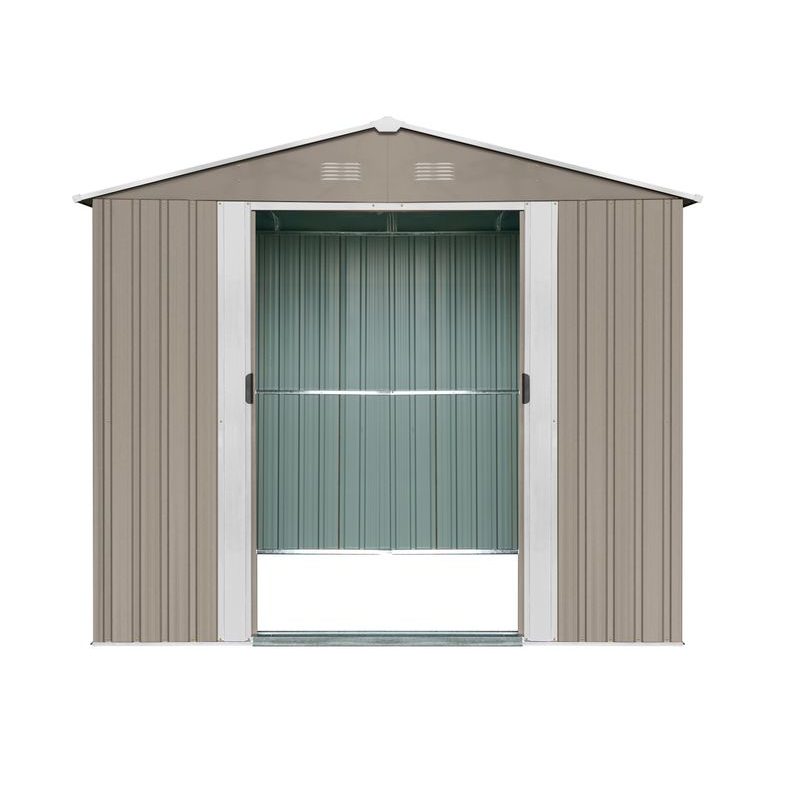 RIWALL PRO RMSA 6X8 BROWN ZAHRADNÍ DOMEK KOVOVÝ 2,4 X 1,7 M SE SEDLOVOU STŘECHOU HNĚDÝ - ZAHRADNÍ DOMKY - DŮM A DOMÁCNOST, ELEKTRO..