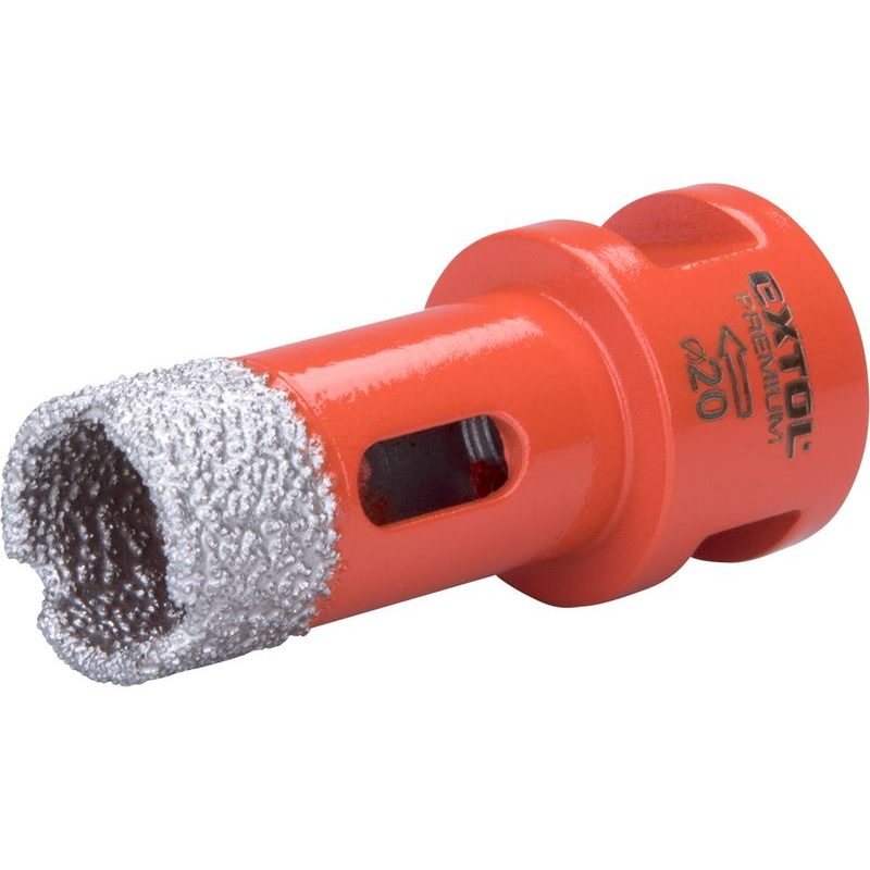 EXTOL PREMIUM KORUNKA VYKRUŽOVACÍ DIAMANTOVÁ, O 20MM, ZÁVIT M14, 8801866 - KORUNKY DIAMANTOVÉ ZÁVIT M14, NA SKLO A KERAMIKU - PŘÍSLUŠENSTVÍ