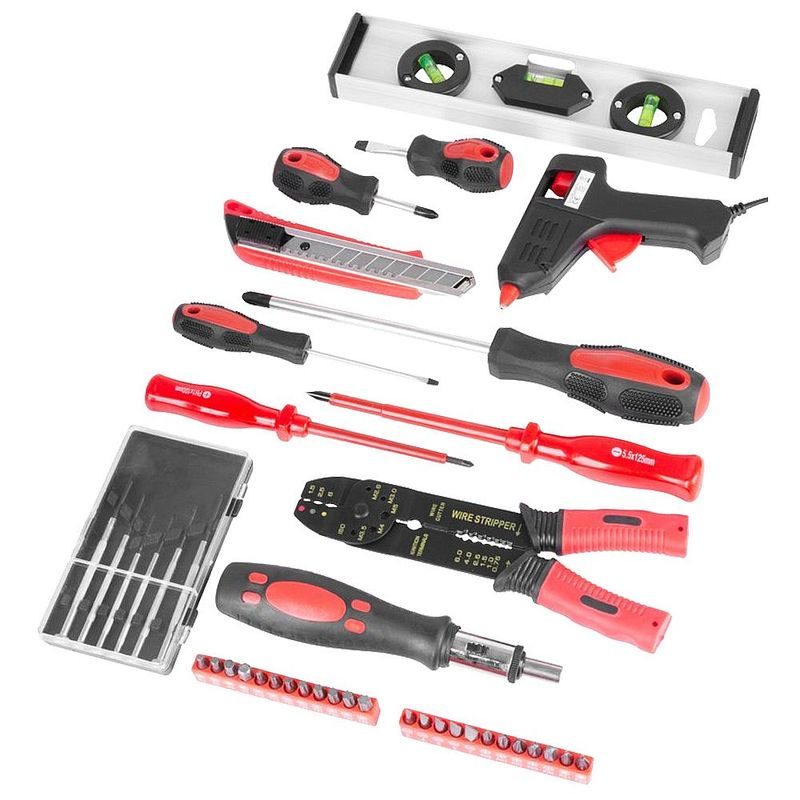 SADA NÁŘADÍ V KUFRU, 187KS - SADY NÁŘADÍ - RUČNÍ NÁŘADÍ