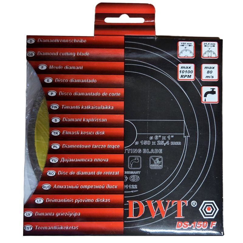 DWT DS-150 F DIAMANTOVÝ ŘEZNÝ KOTOUČ ( 150 X 25,4 MM ) - PŘÍSLUŠENSTVÍ DWT - NÁHRADNÍ DÍLY