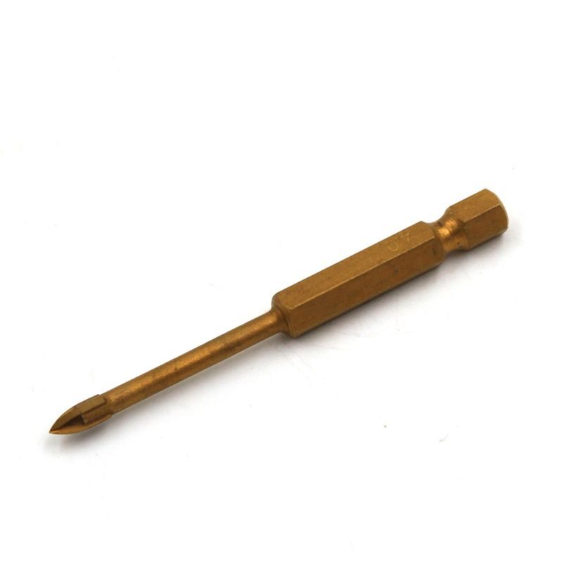 VRTÁK NA SKLO A KERAMIKU 4-BŘITÝ 4*65 MM, TIN, YG6X | 07-01-2046 KUBIS - VRTÁKY DO SKLA A KERAMIKY - PŘÍSLUŠENSTVÍ