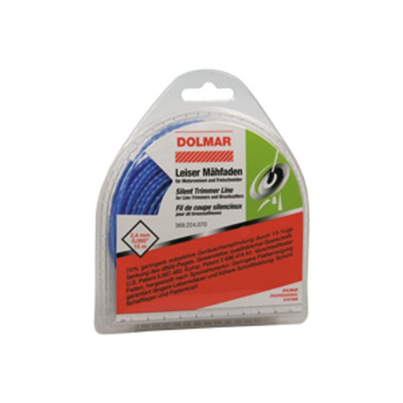 MAKITA 369224071 - STRUNA NYLONOVÁ 2,4MM, 3,5M, MODRÁ, TICHÁ, HRANATÁ - OSTATNÍ PŘÍSLUŠENSTVÍ - MAKITA-SHOP