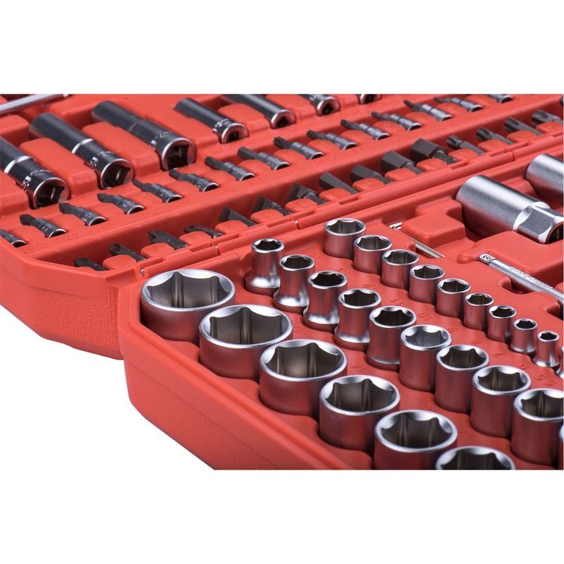 EXTOL PREMIUM HLAVICE NÁSTRČNÉ, SADA 94KS, 1/4", 1/2", CRV/S2, 8818337 - GOLA SADY - RUČNÍ NÁŘADÍ