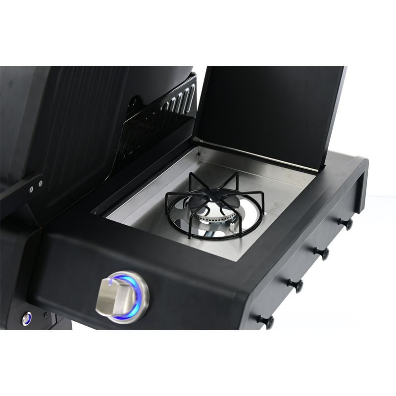 RIWALL PRO RGG 41 EXL LUXUSNÍ PLYNOVÝ GRIL 17 KW SE ČTYŘMI HOŘÁKY A BOČNÍM VAŘIČEM - PLYNOVÉ GRILY - ZAHRADA