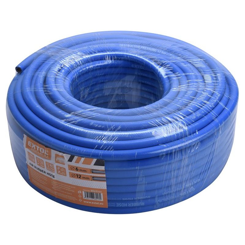 EXTOL PREMIUM HADICE VZDUCHOVÁ, GUMA, 1/4" (6/12MM), 50M, 8865144 - TLAKOVÉ VZDUCHOVÉ HADICE - PNEU NÁŘADÍ