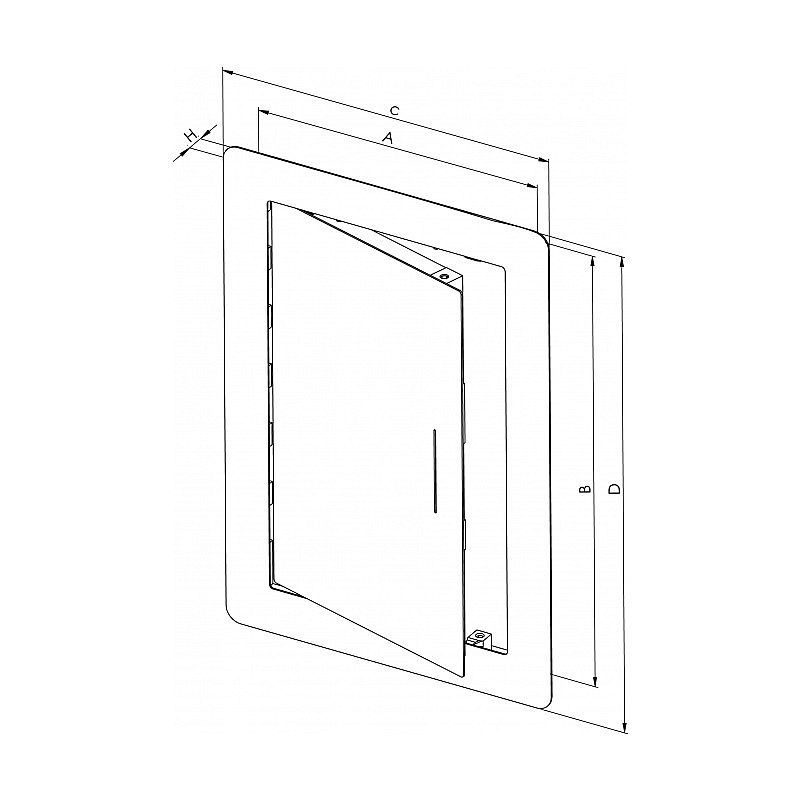 NEREZOVÁ REVIZNÍ DVÍŘKA EXKLUZIV 200X300MM - REVIZNÍ A VANOVÁ DVÍŘKA - DŮM A DOMÁCNOST, ELEKTRO..