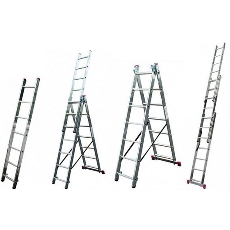 HLINÍKOVÝ ŽEBŘÍK 3X11 PROFI, ELKOP - ŽEBŘÍKY, SCHŮDKY, LEŠENÍ - DÍLNA A GARÁŽ