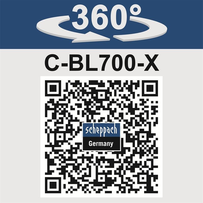 SCHEPPACH C-BL700-X-SET S 20 V IXES AKU FOUKAČ + 2AH BATERIE + NABÍJEČKA 2,4 A - AKU VYSAVAČ LISTÍ - ZAHRADA