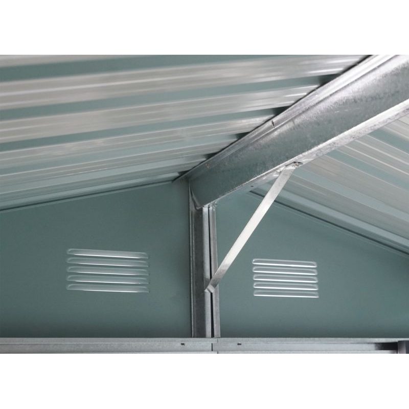 RIWALL PRO RMSA 6X8 BROWN ZAHRADNÍ DOMEK KOVOVÝ 2,4 X 1,7 M SE SEDLOVOU STŘECHOU HNĚDÝ - ZAHRADNÍ DOMKY - DŮM A DOMÁCNOST, ELEKTRO..