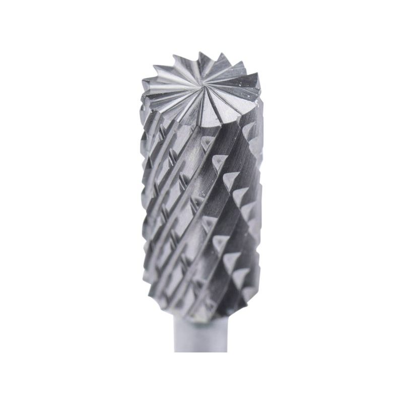 EXTOL INDUSTRIAL FRÉZA KARBIDOVÁ, VÁLCOVÁ S ČELNÍM OZUBENÍM, ⌀6X13MM, ⌀STOPKY 3MM, SEK STŘEDNÍ (DOUBLE-CUT), 8703813 - STOPKOVÉ FRÉZKY - PŘÍSLUŠENSTVÍ