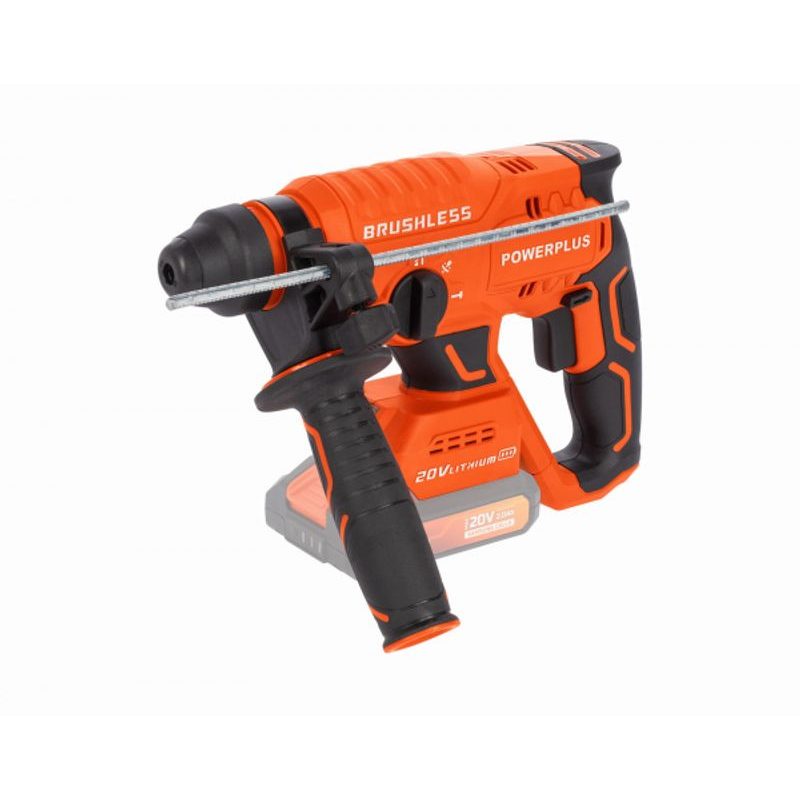 POWERPLUS POWDP15630 AKU KOMBINOVANÉ KLADIVO 20V BEZUHLÍKOVÉ (BEZ AKU) - AKU VRTACÍ, SEKACÍ A KOMBINOVANÁ KLADIVA - AKU NÁŘADÍ