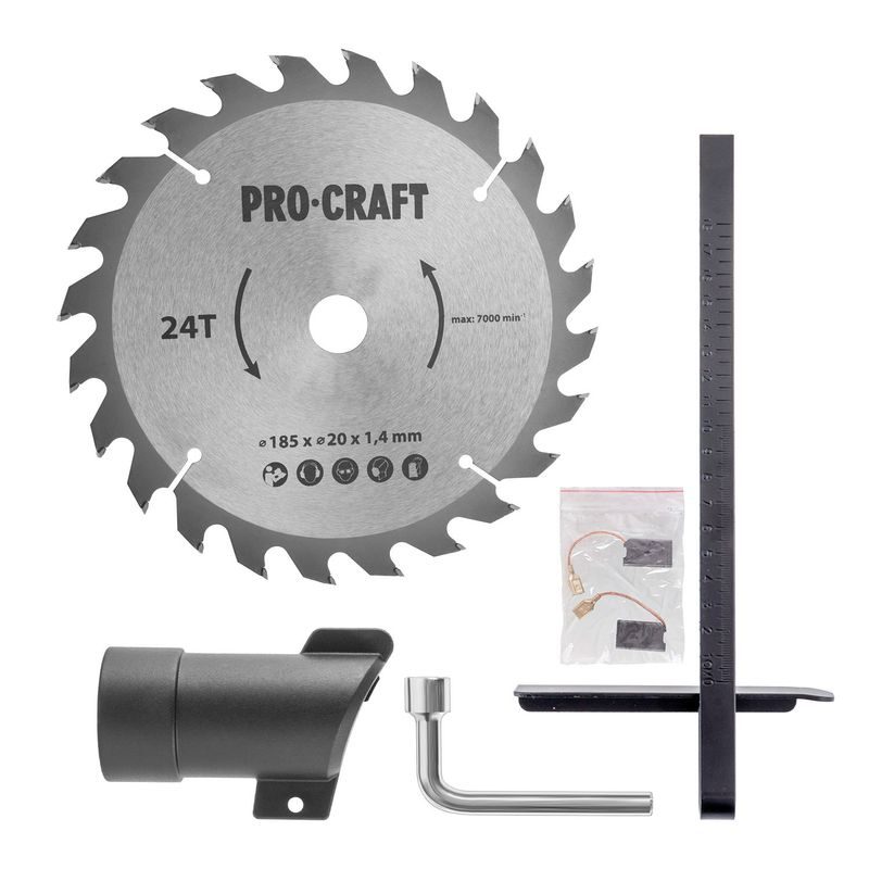 PILA KOTOUČOVÁ PROCRAFT KR1400, 185MM | KR1400 PROCRAFT - PRŮMĚR KOTOUČE 165-190 MM - ELEKTRICKÉ NÁŘADÍ