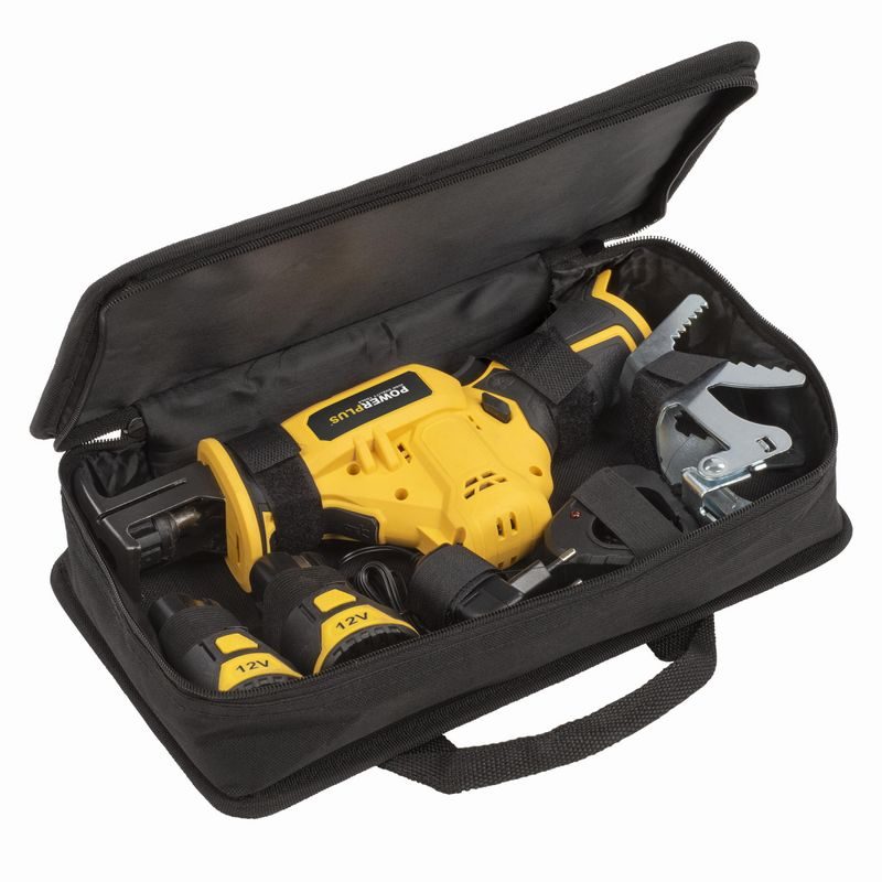 POWERPLUS POWX0398 AKU OCASOVÁ PILA 12V 2,0AH 2XBAT - PILKY NA VĚTVE - ZAHRADA