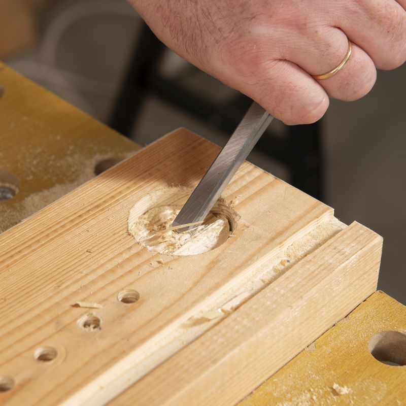 KREATOR KRTH23603 DLÁTA NA DŘEVO SADA 6, 12, 18, 24MM 4KS DŘEVĚNÁ RUKOJEŤ - DLÁTA - RUČNÍ NÁŘADÍ