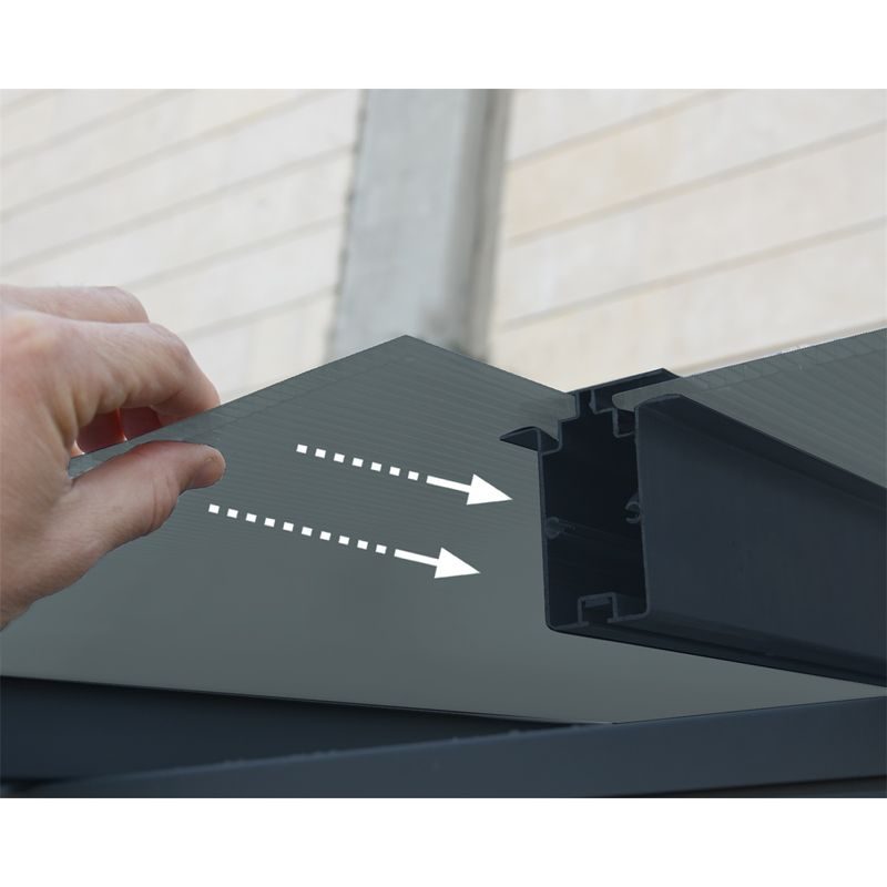 PALRAM - CANOPIA CAPRI 3000 ANTRACIT 3 X 3 HLINÍKOVÁ (MONTOVANÁ) PERGOLA - PERGOLY - DŮM A DOMÁCNOST, ELEKTRO..