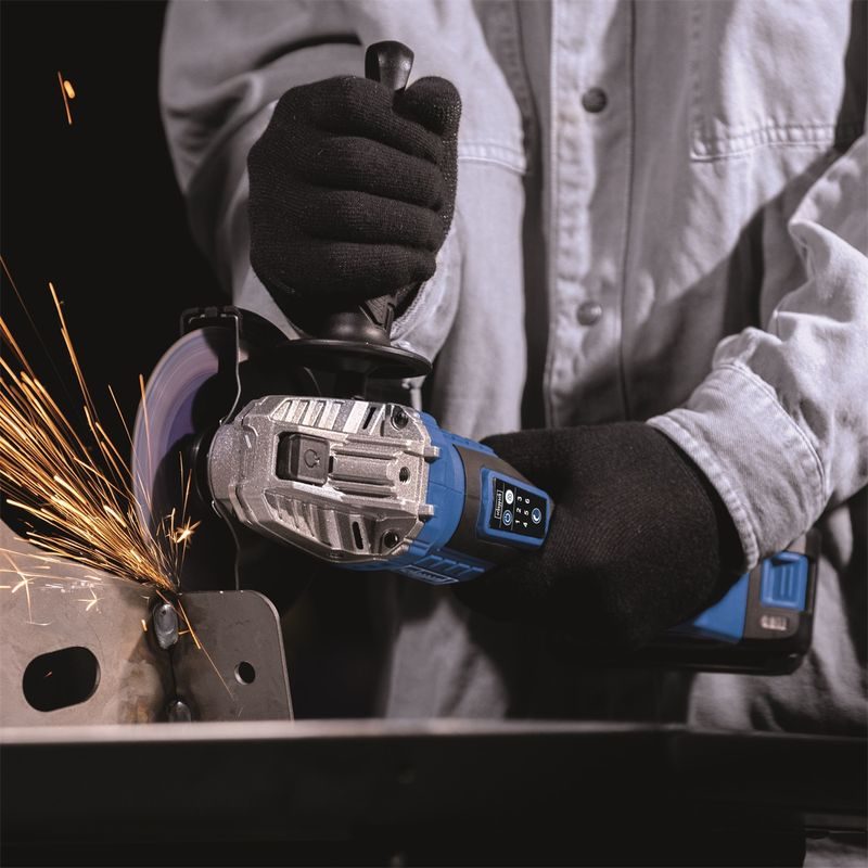 SCHEPPACH BC-AG125-X AKU 20 V IXES ÚHLOVÁ BRUSKA (BEZ BATERIE A NABÍJEČKY) - AKU UHLOVÉ BRUSKY - AKU NÁŘADÍ