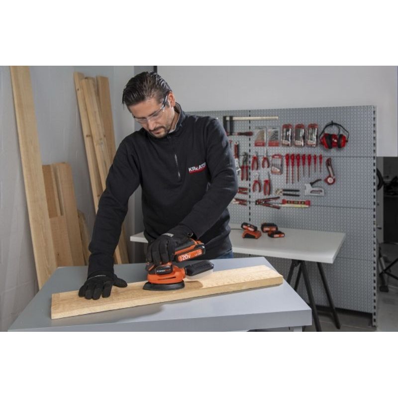 POWERPLUS POWDP5020 AKU VIBRAČNÍ DELTA BRUSKA 20V (BEZ AKU) - AKU BRUSKY - AKU NÁŘADÍ