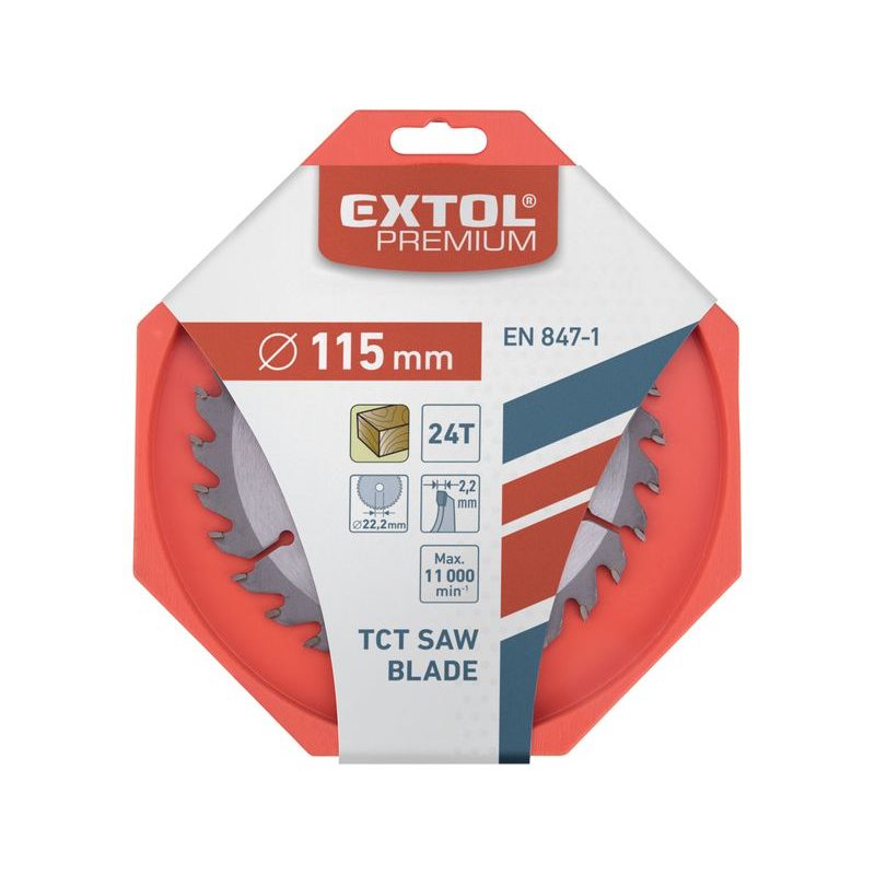 EXTOL PREMIUM KOTOUČ PILOVÝ S SK PLÁTKY, O140X2,6X16MM, 30T, 8803210 - PRŮMĚR 85, 136 A 140 - PŘÍSLUŠENSTVÍ