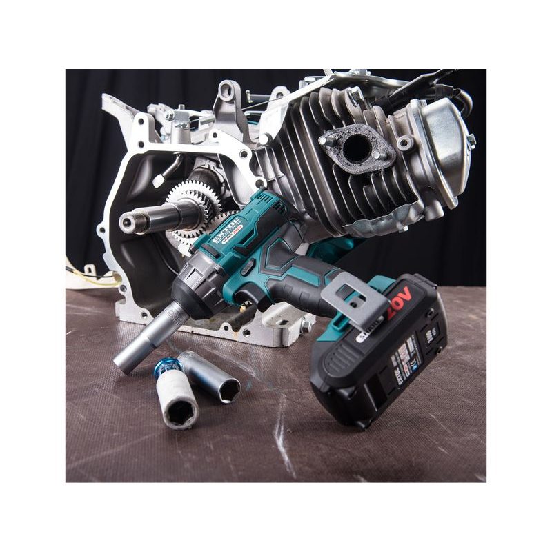 EXTOL INDUSTRIAL UTAHOVÁK RÁZOVÝ 1/2" AKU SHARE20V, 250NM, BRUSHLESS, 20V LI-ION, 2AH, 8791810 - RÁZOVÝ UTAHOVÁK 20 - 60 V - AKU NÁŘADÍ