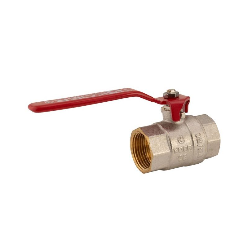 KULOVÝ KOHOUT PÁKOVÝ ČERVENÝ, KR.214 1"FF | KR.214 1"FF PROCRAFT - PŘÍSLUŠENSTVÍ (KOHOUTY, ŠROUBENÍ,...) - SANITA