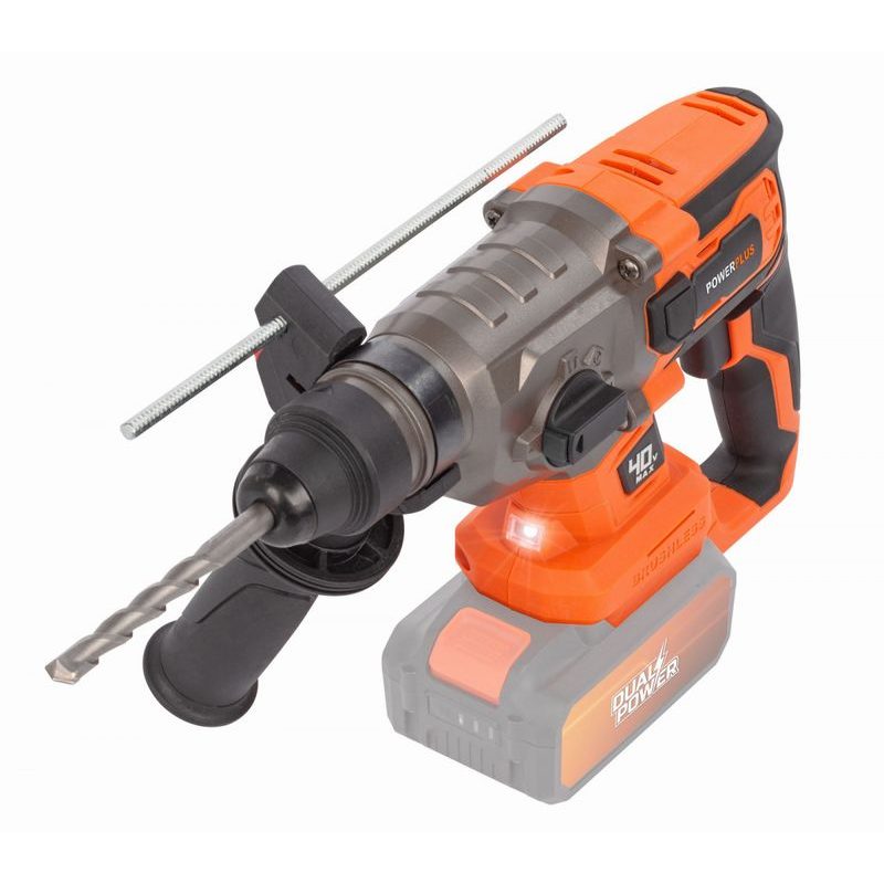 POWERPLUS POWDP15680 AKU KOMBINOVANÉ KLADIVO 40V BEZUHLÍKOVÉ (BEZ AKU) - AKU VRTACÍ, SEKACÍ A KOMBINOVANÁ KLADIVA - AKU NÁŘADÍ