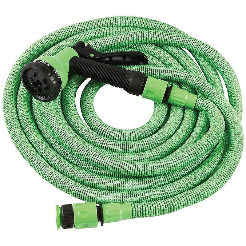 ZAHRADNÍ HADICE FLEXIBILNÍ (SMRŠŤOVACÍ) 10-30,4 M, 1/2"-3/4", S PISTOLÍ - ZAHRADNÍ HADICE - ZAHRADA