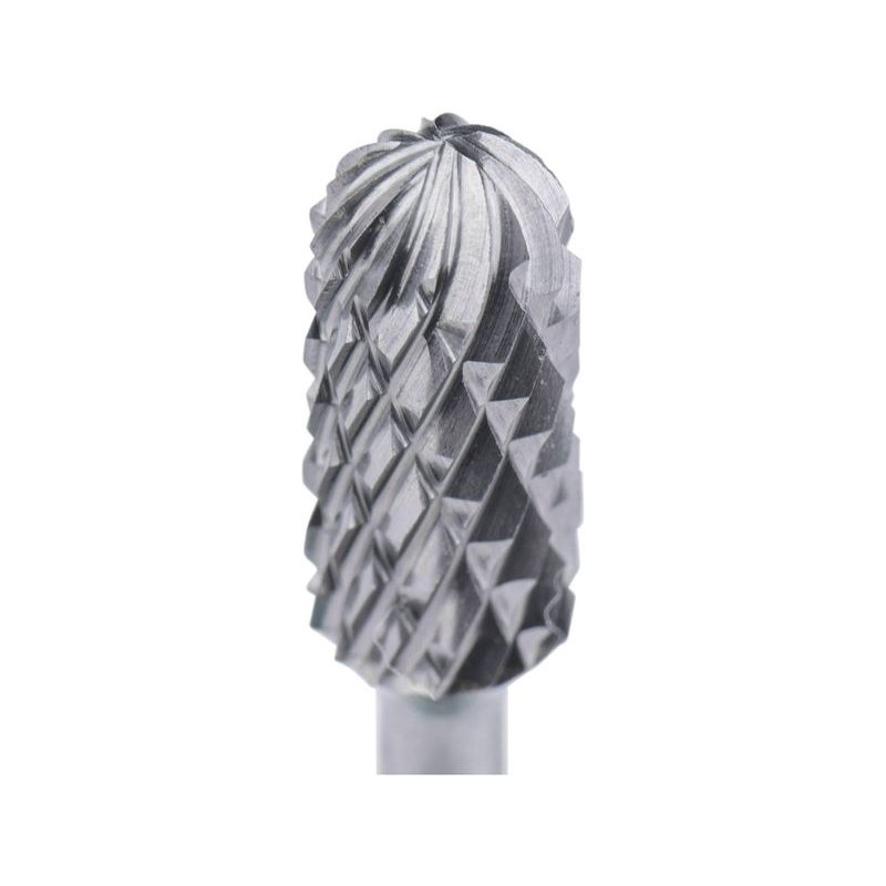 EXTOL INDUSTRIAL FRÉZA KARBIDOVÁ, VÁLCOVÁ S KULOVÝM ČELEM, ⌀6X13MM, ⌀STOPKY 3MM, SEK STŘEDNÍ (DOUBLE-CUT), 8703823 - STOPKOVÉ FRÉZKY - PŘÍSLUŠENSTVÍ