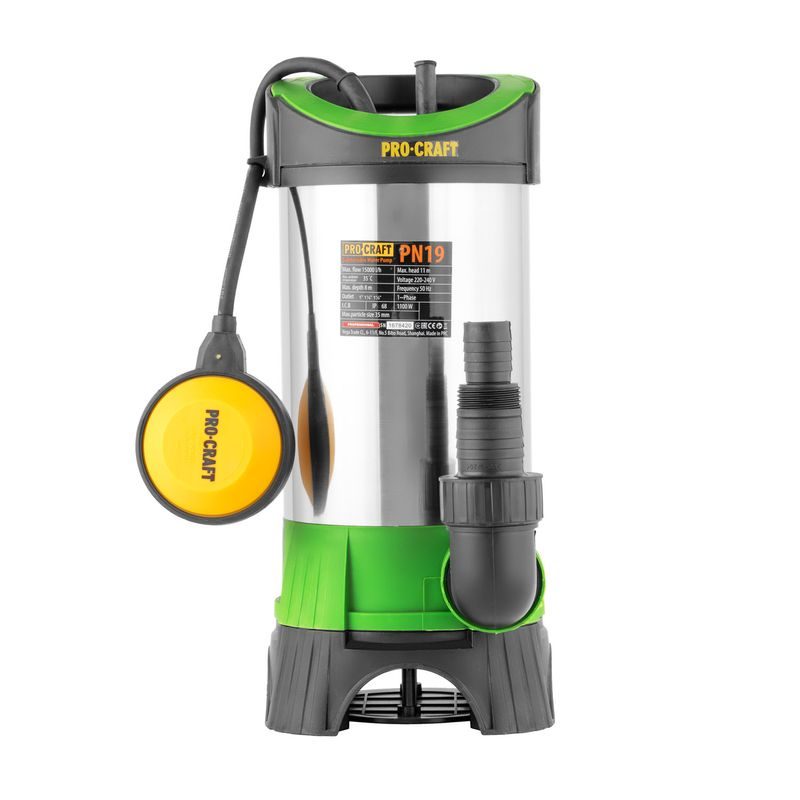 PONORNÉ VODNÍ KALOVÉ ČERPADLO PROCRAFT PN19 | PN19 PROCRAFT - KALOVÁ ČERPADLA - ZAHRADA