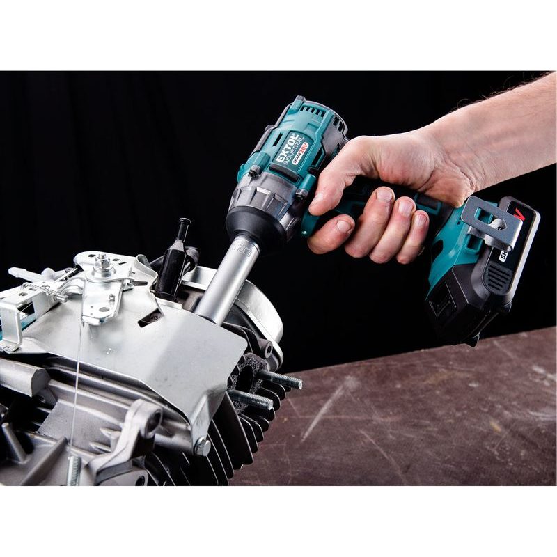 EXTOL INDUSTRIAL UTAHOVÁK RÁZOVÝ 1/2" AKU SHARE20V, 250NM, BRUSHLESS, 20V LI-ION, 2AH, 8791810 - RÁZOVÝ UTAHOVÁK 20 - 60 V - AKU NÁŘADÍ