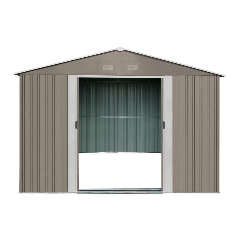 RIWALL PRO RMSA 8X10 BROWN ZAHRADNÍ DOMEK KOVOVÝ 3 X 2,4 M SE SEDLOVOU STŘECHOU HNĚDÝ - ZAHRADNÍ DOMKY - DŮM A DOMÁCNOST, ELEKTRO..