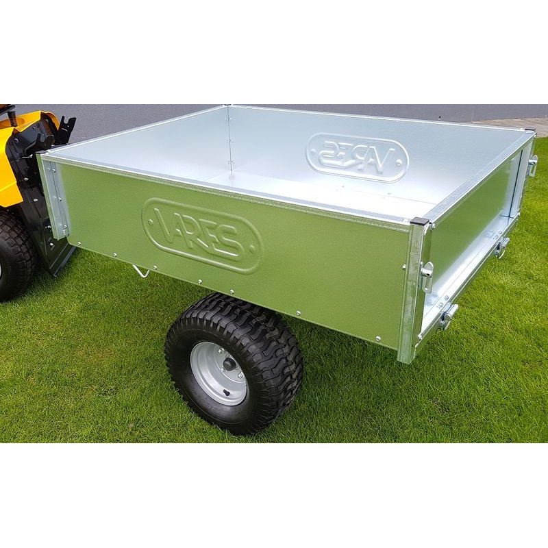 VOZÍK TRVMS – POZINK, PRACHOTĚSNÉ NÁBOJE KOL, PROFI LOVANÝ NOSNÍK KORBY TL. 3 MM - VOZÍK VARES PRO ZAHRADNÍ TRAKTORY - VOZÍKY ZA TRAKTOR - ZAHRADA