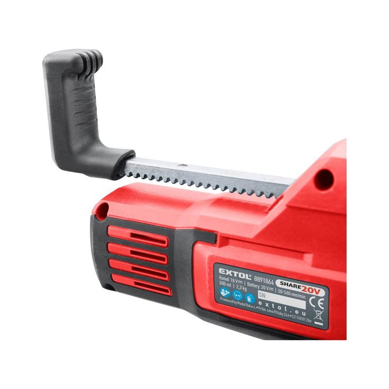 EXTOL PREMIUM PISTOLE VYTLAČOVACÍ, VANIČKOVÁ AKU SHARE20V, 20V LI-ION, BEZ BATERIE A NABÍJEČKY, 8891865 - AKU SPECIALITY - AKU NÁŘADÍ