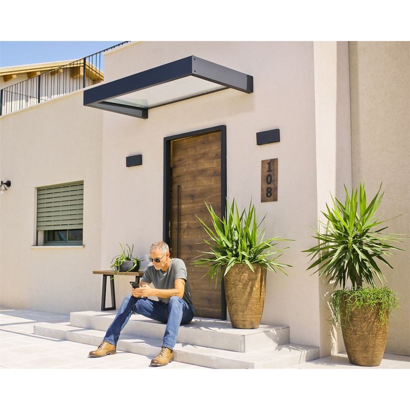 PALRAM - CANOPIA SOPHIA 1600 ČIRÁ VCHODOVÁ STŘÍŠKA - PŘÍSTŘEŠKY VCHODOVÉ, PRO AUTA - DŮM A DOMÁCNOST, ELEKTRO..