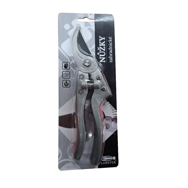 NŮŽKY ZAHRADNÍ S HLINÍKOVOU RUKOJETÍ, 20CM 2-ČEPELOVÉ, PR. STŘIHU 20MM - NŮŽKY NA VĚTVE - ZAHRADA